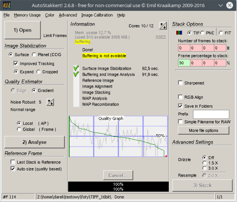 AutoStakkert 2