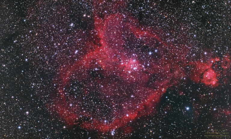 IC 1805 – Heart Nebula and interstellar dust