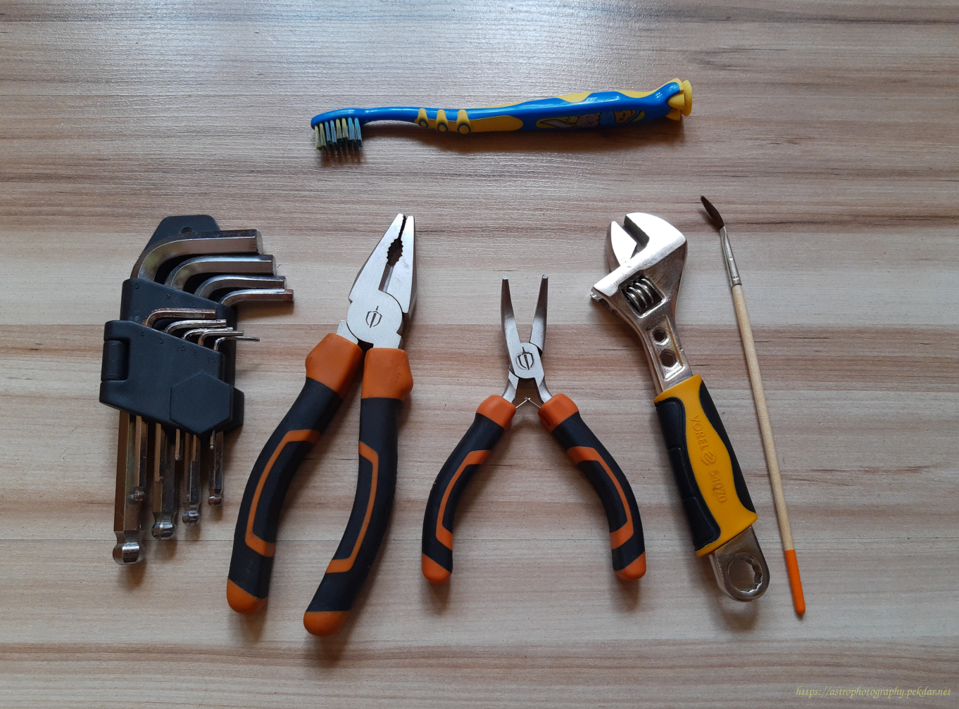 A set of auxiliary tools: