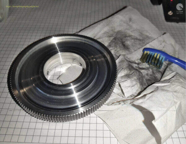 iOptron CEM25P - Cleaned gear wheel