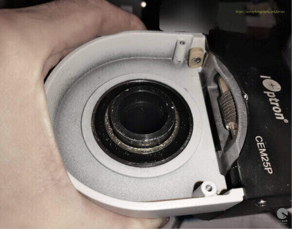 iOptron CEM25P - slide the bearing off