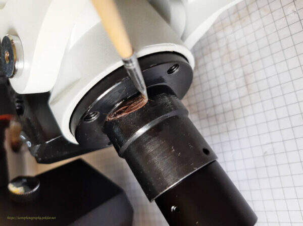 iOptron CEM25P - thin layer of grease