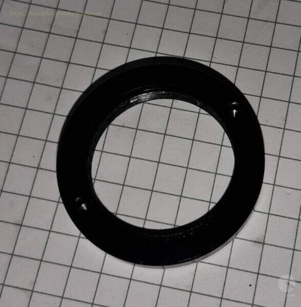 iOptron - oś DEC - zdemontowana nakrętka osi