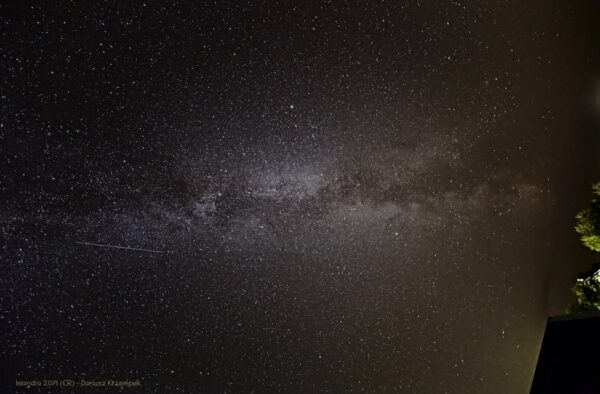 A swarm of satellites