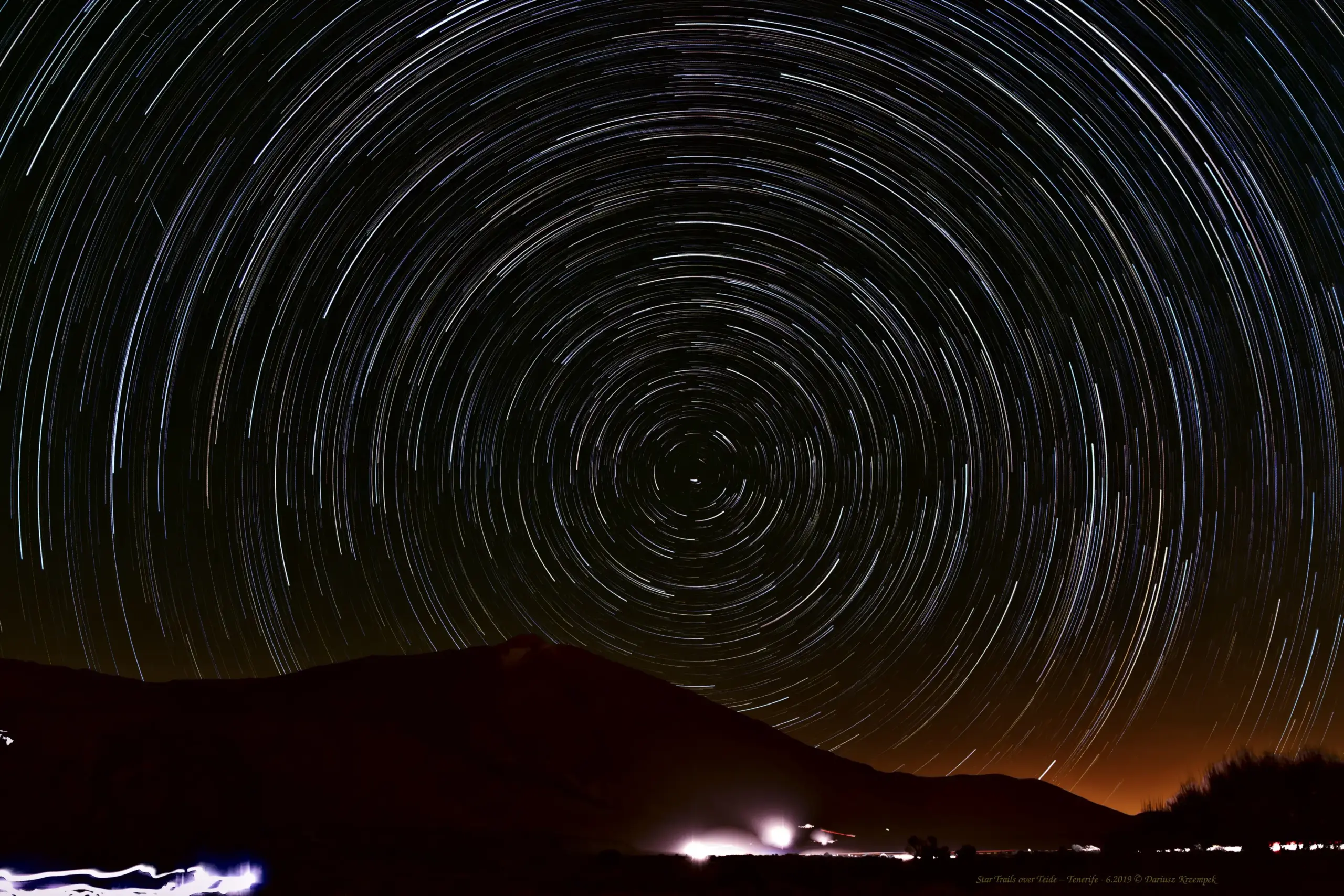 Ślad Gwiazd wersja Komet -Teide - Tenerife