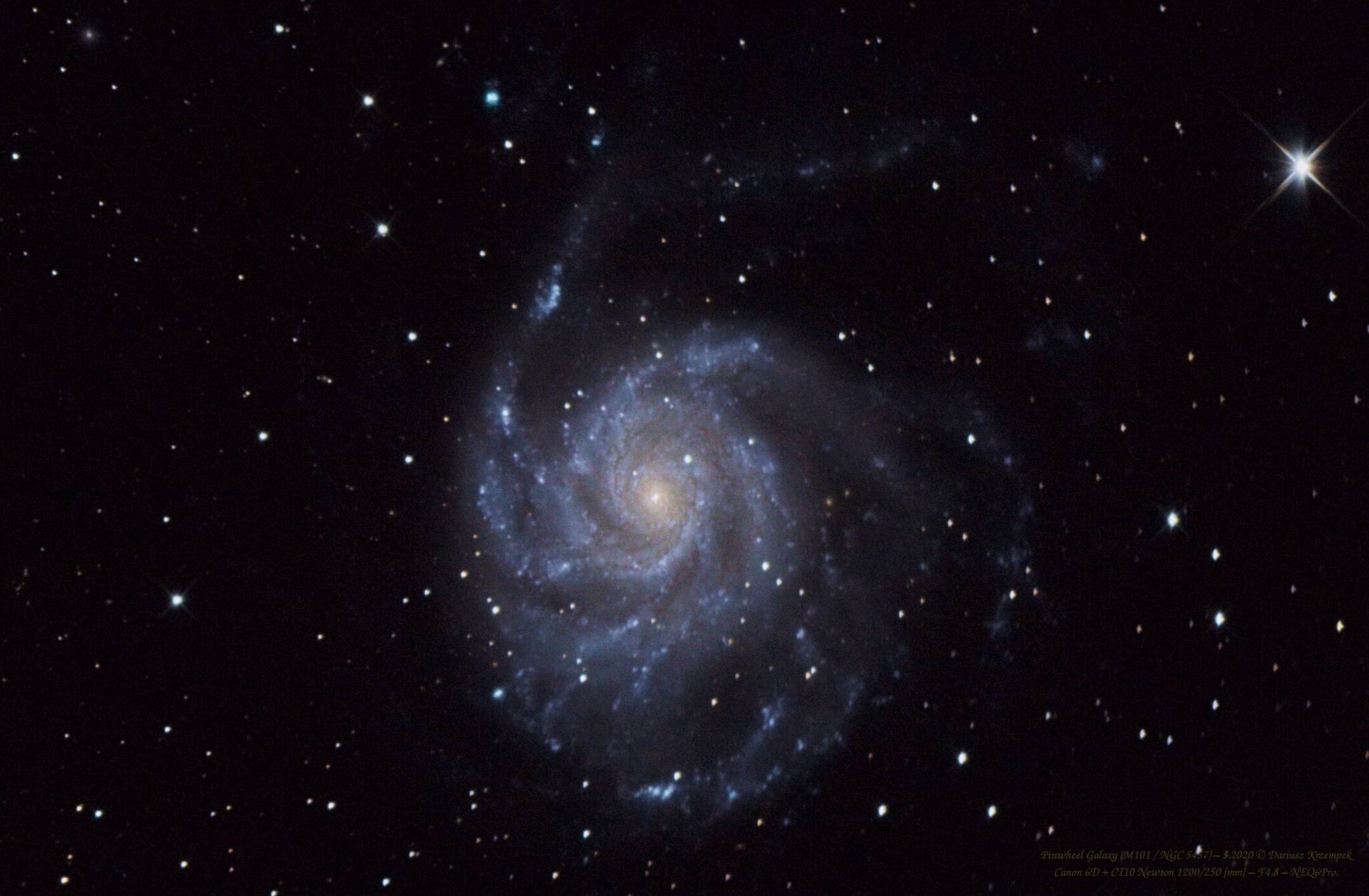 M101 / NGC 5457 – Pinwheel Galaxy (crop)