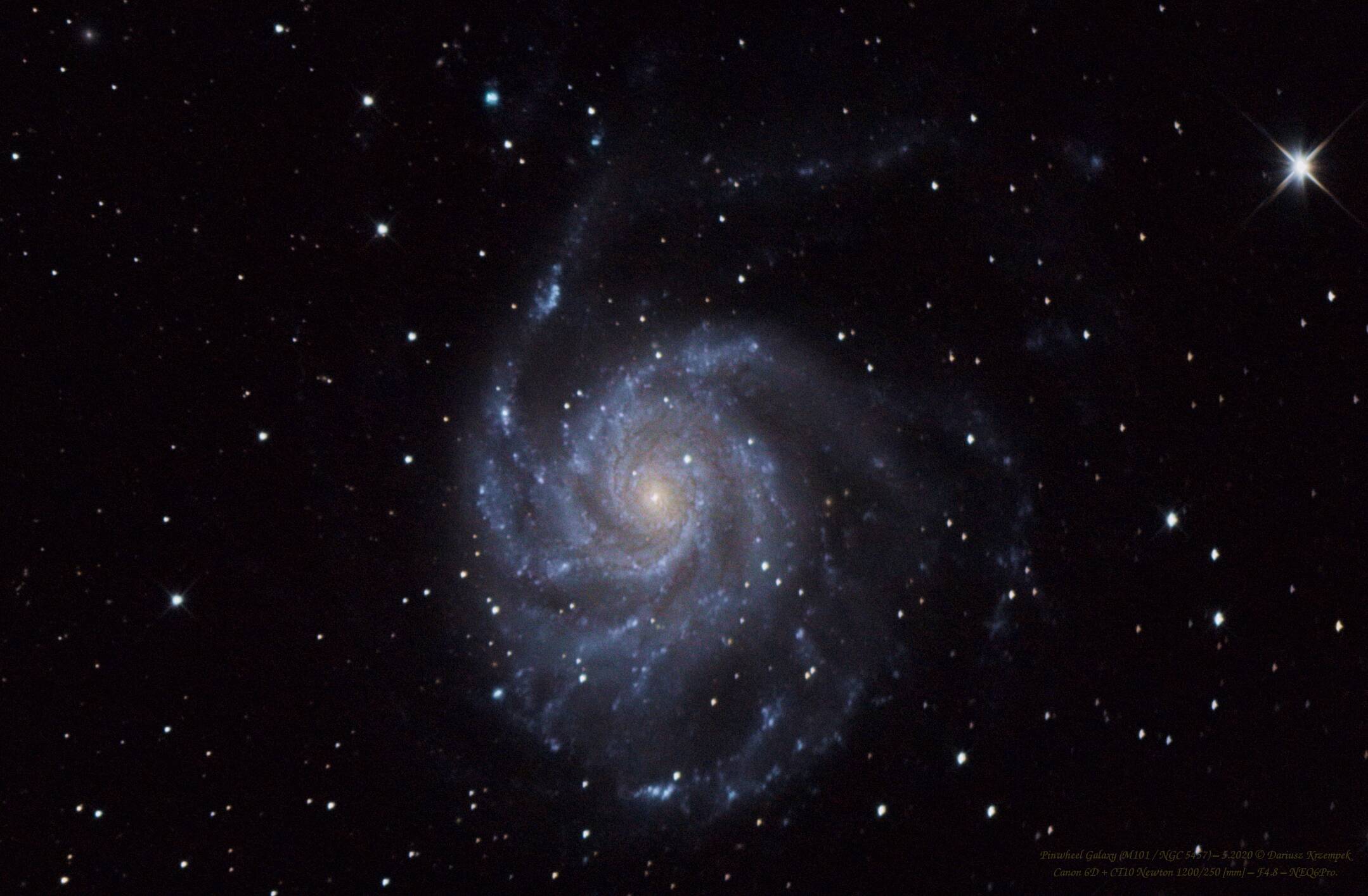 M101 / NGC 5457 – Pinwheel Galaxy (crop)