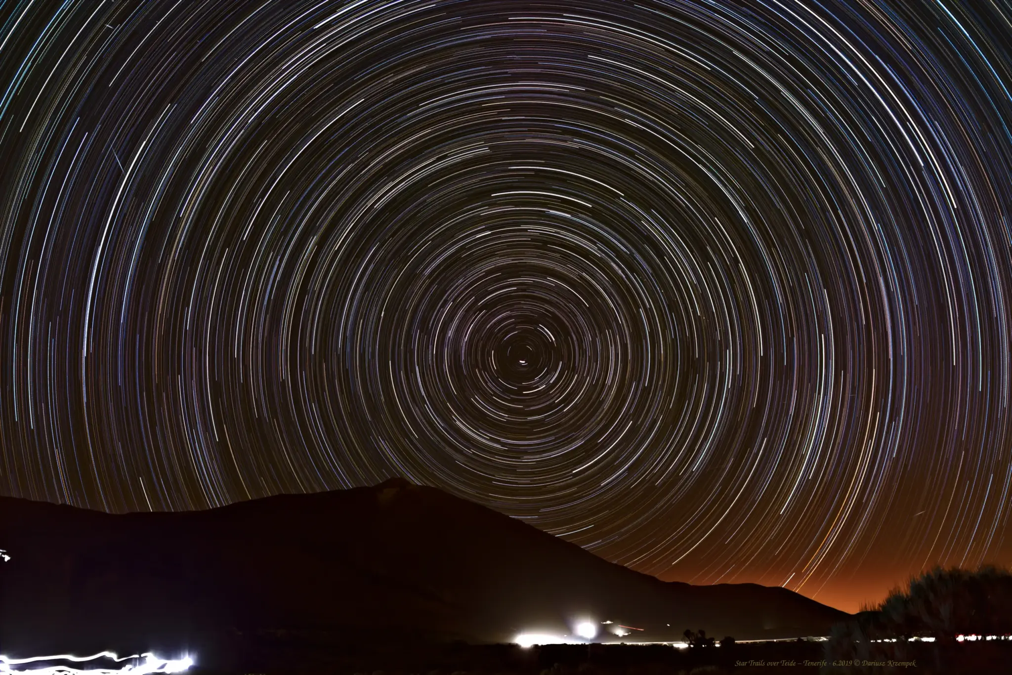 Star Trails over Teide - Tenerife