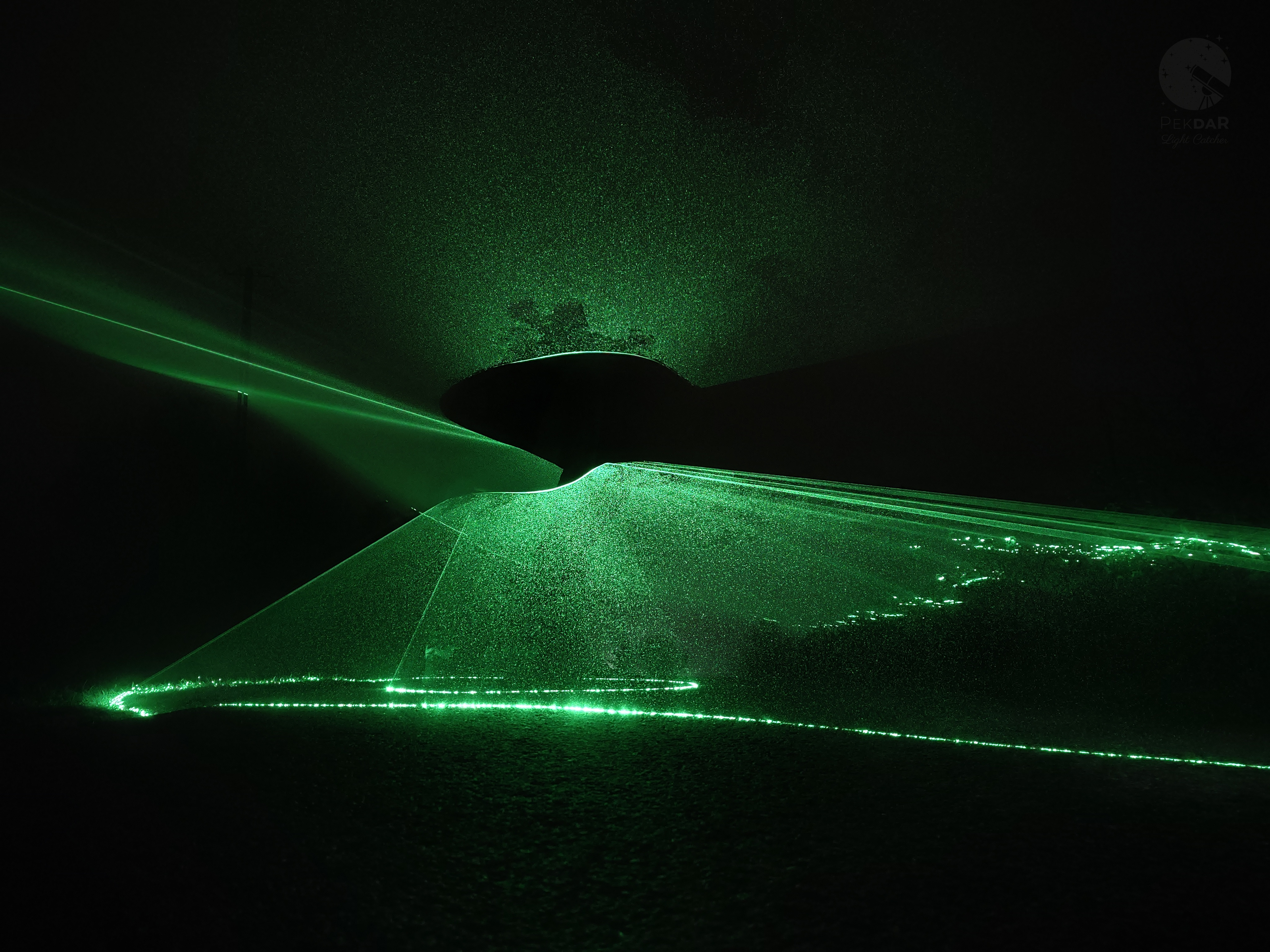 Me in the dark, Laser and fog