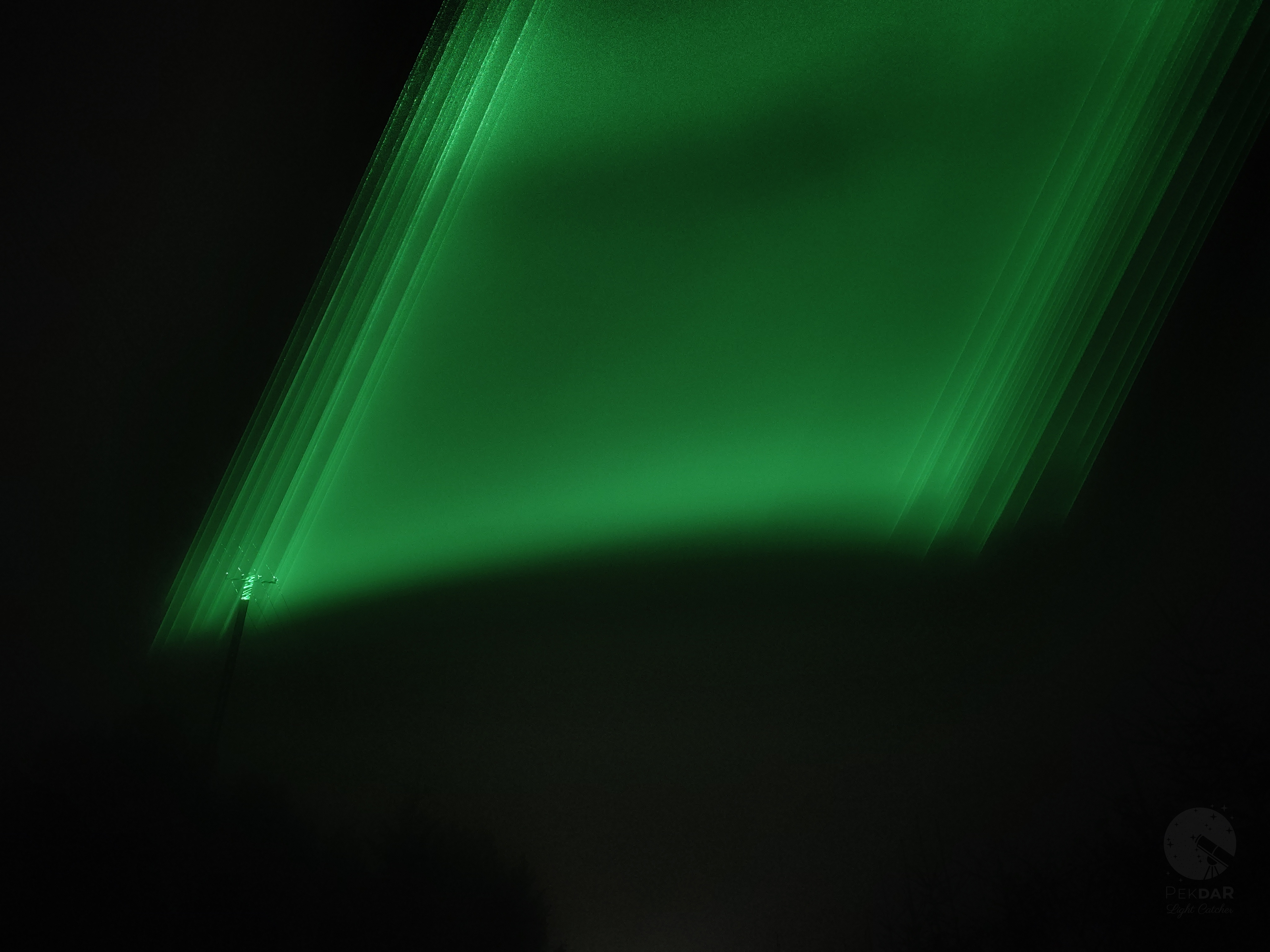 Laser Aurora over Zwardoń village