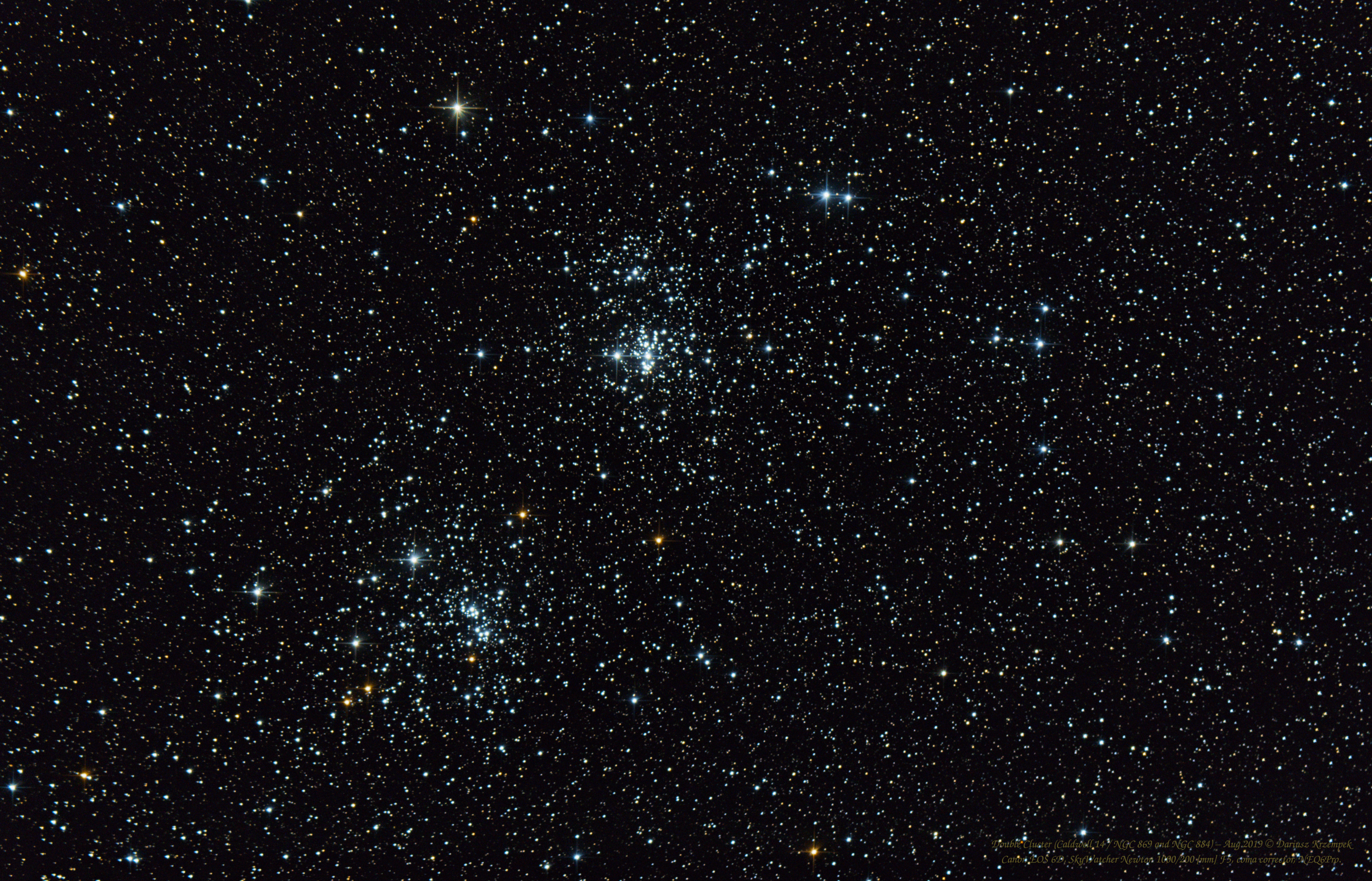 Double Cluster / Caldwell 14 / Open clusters NGC 869 / NGC 884