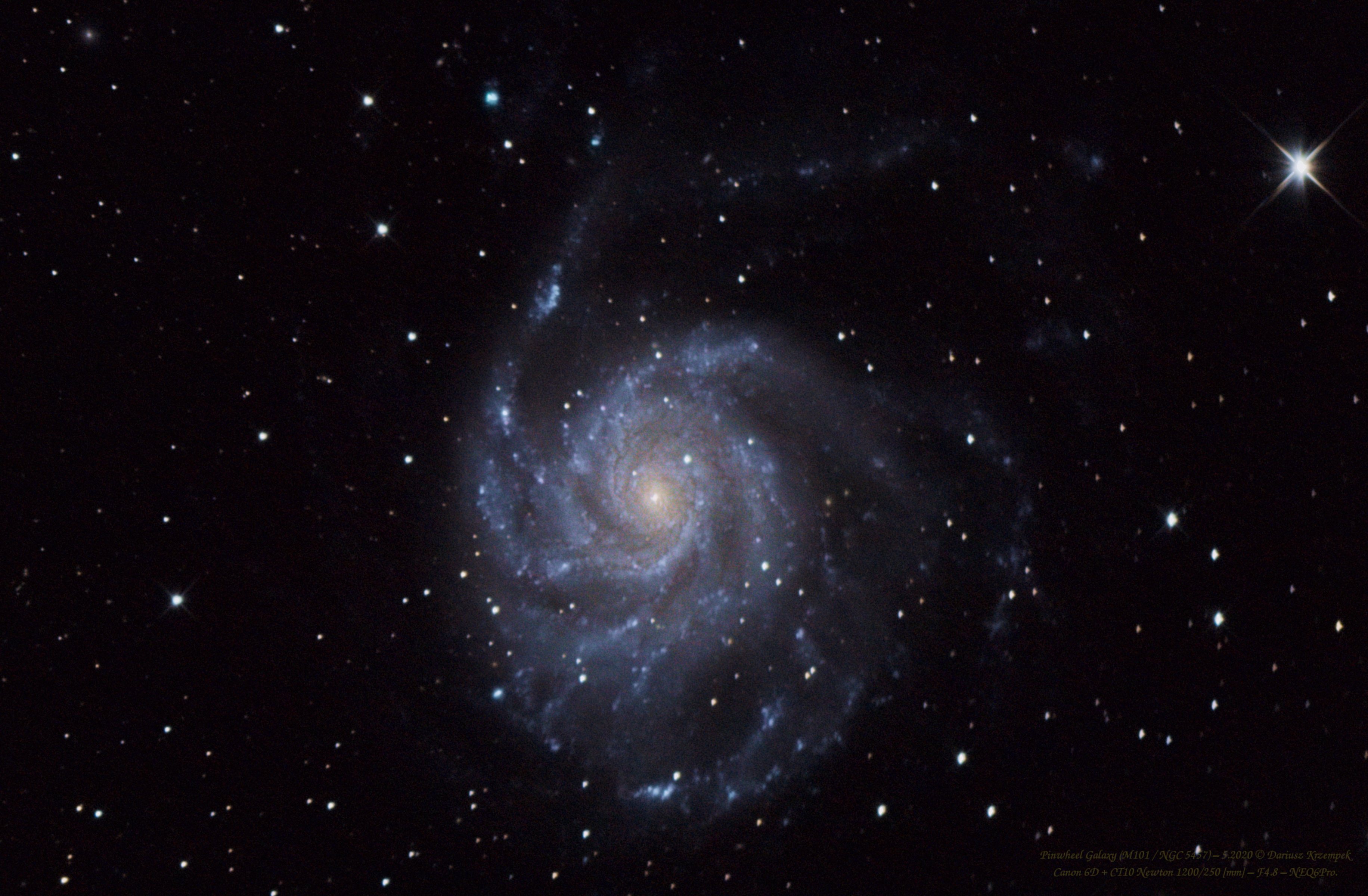 NGC 5457 - Pinwheel Galaxy - 50% crop