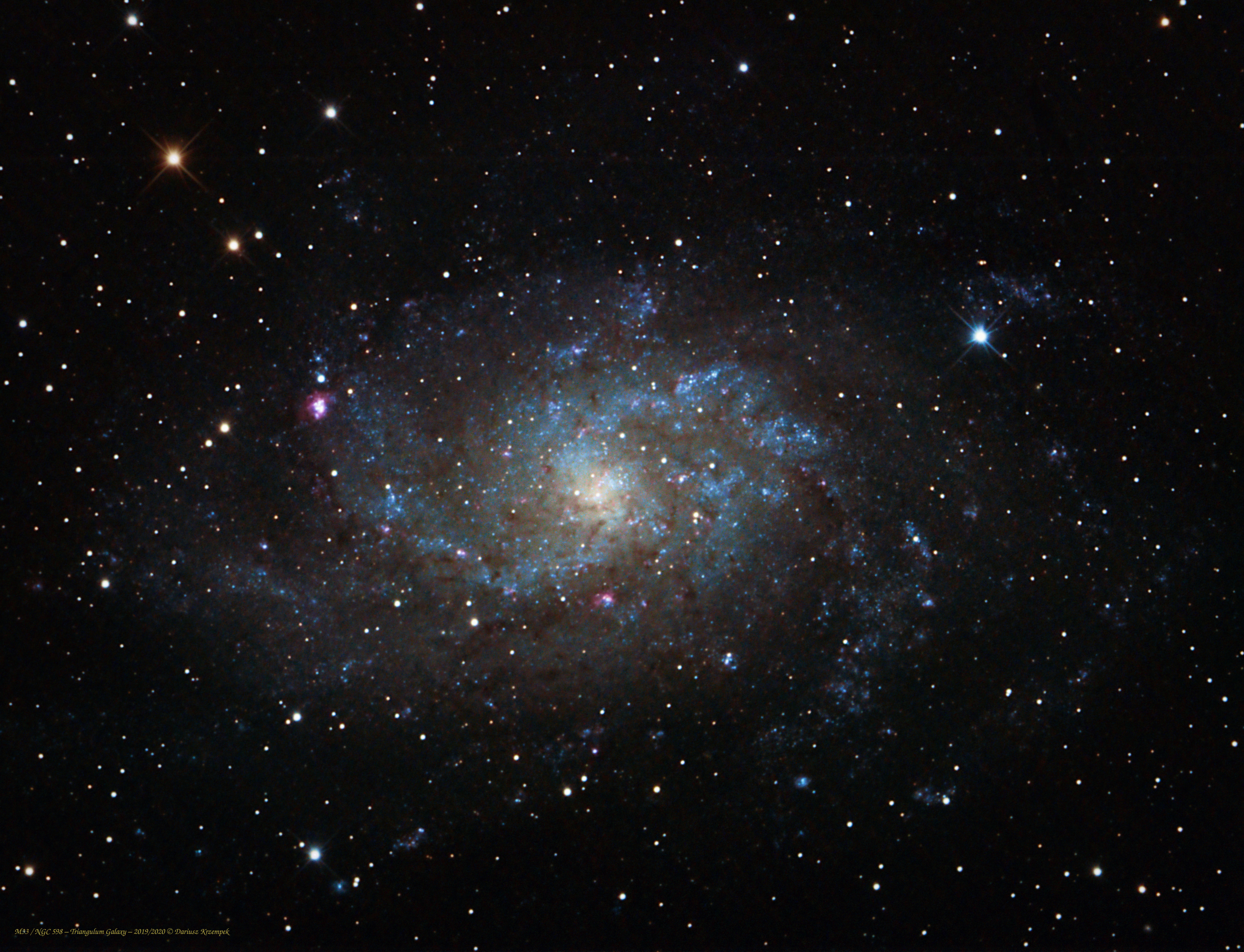 M33 / NGC 598 – Triangulum Galaxy, Galaktyka trójkąta