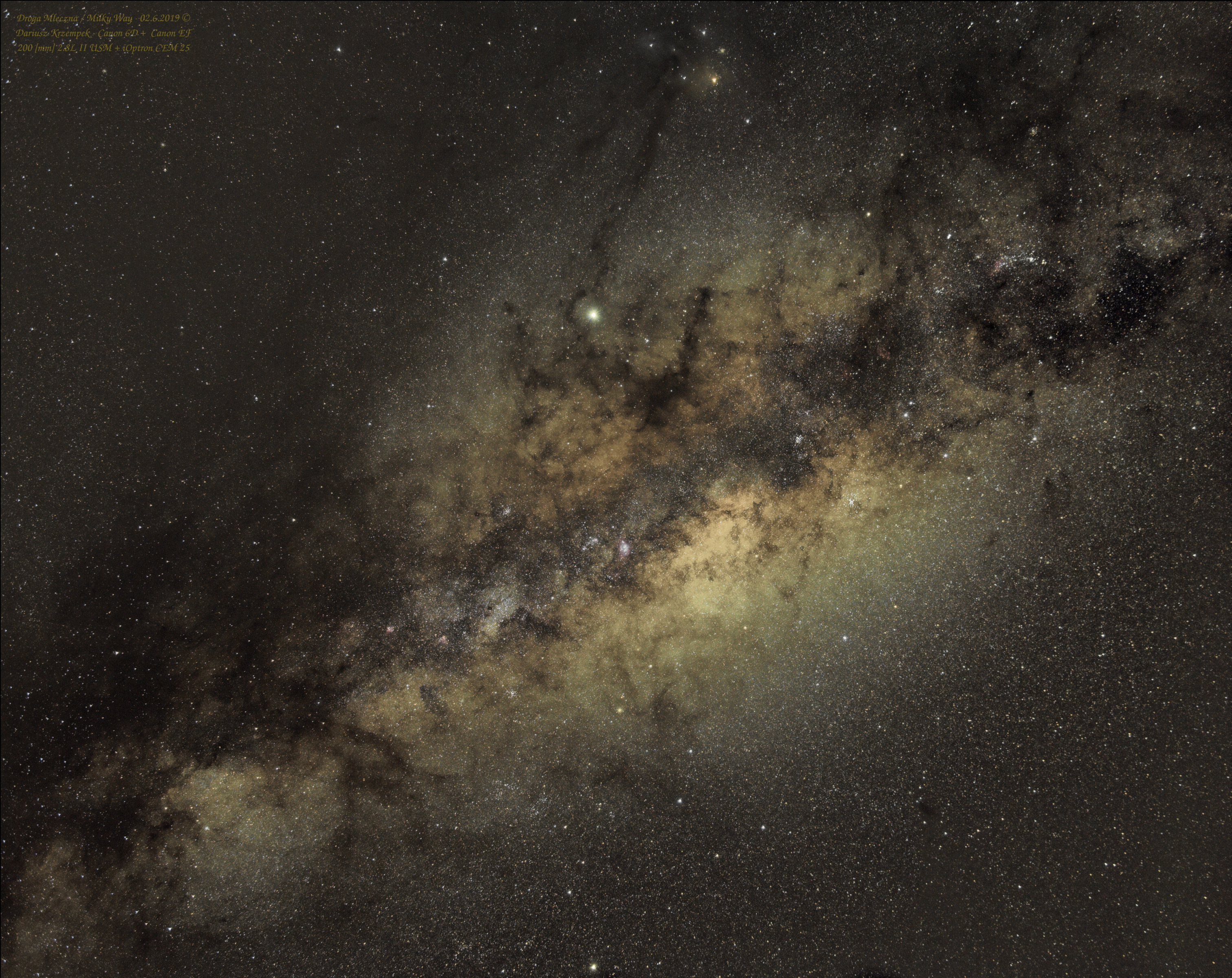 Milky Way - less stars / Droga Mleczna - mniej gwiazd