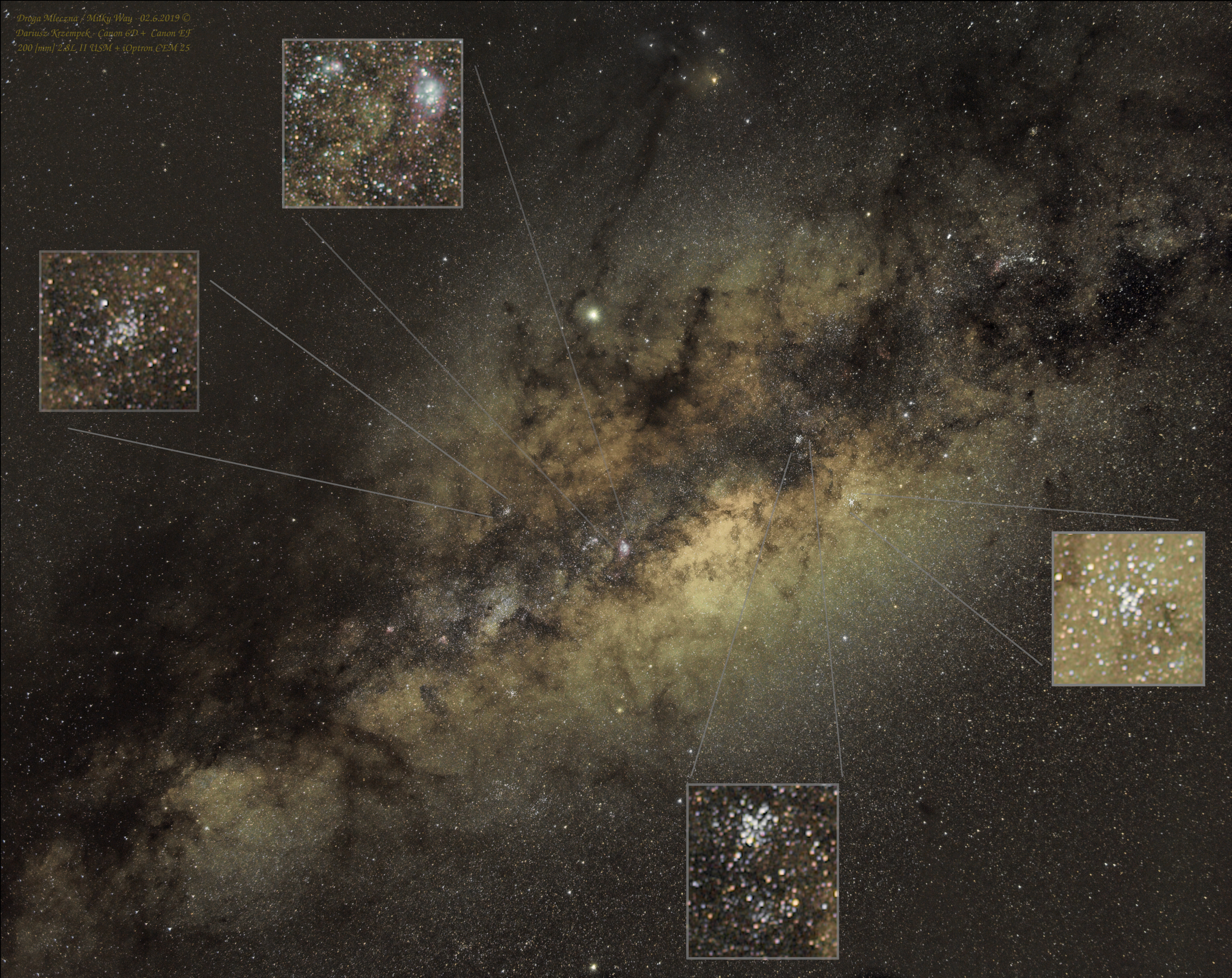 Milky Way with crops