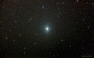 Albireo (Beta Cygni, β Cyg) with less stars