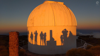 Shadow selfie at observatory / Selfie własnych cieni