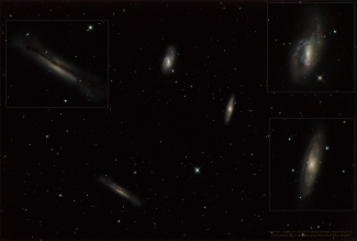 M65, M66, NGC 3628 - Crops